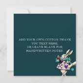 Alice in Wonderland Vintage Wedding サンキューカード (裏面)
