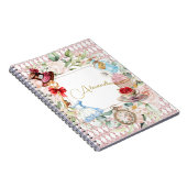 Alice In Wonderland Water Colorフローラパーソナル ノートブック (右側)