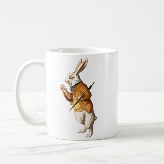 Alice in Wonderland - White Rabbit コーヒーマグカップ (左)