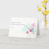 Alice in Wonderland - White Rabbit, Lewis Carroll カード (黄色い花)