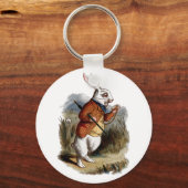 Alice in Wonderland White Rabbit Personalize キーホルダー (正面)