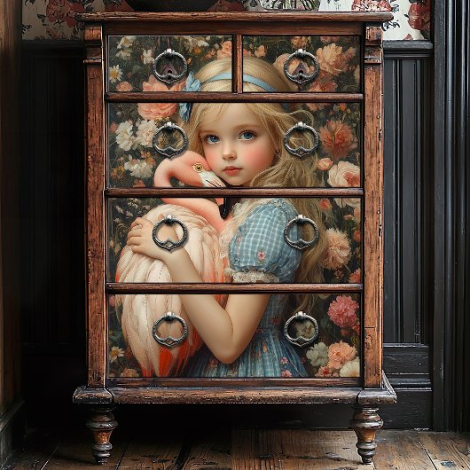 Alice in Wonderland with Flamingo 薄葉紙