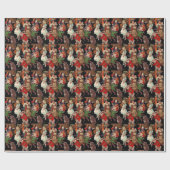 Alice in Wonderland with Friendsイラストレーション ラッピングペーパー (フラット)