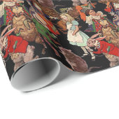 Alice in Wonderland with Friendsイラストレーション ラッピングペーパー (ロールコーナー)