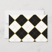 Alice in Wonderland's qr結婚コードRSVPカード 出欠カード (裏面)