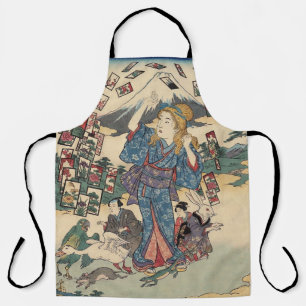 Alice Lost in Japan Ukiyo-e Floating Wonderland エプロン