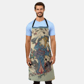 Alice Lost in Japan | Ukiyo-e Floating Wonderland エプロン (着用した状態)