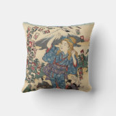 Alice Lost in Japan | Ukiyo-e Floating Wonderland クッション (裏面)