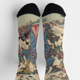 Alice Lost in Japan | Ukiyo-e Floating Wonderland ソックス