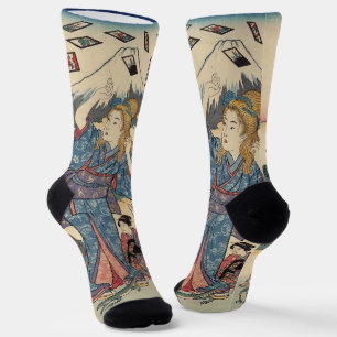 Alice Lost in Japan Ukiyo-e Floating Wonderland ソックス