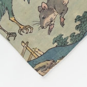 Alice Lost in Japan | Ukiyo-e Floating Wonderland フリースブランケット (角)