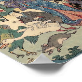 Alice Lost in Japan | Ukiyo-e Floating Wonderland ポスター (角)