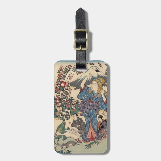 Alice Lost in Japan | Ukiyo-e Floating Wonderland ラゲッジタグ (正面縦)