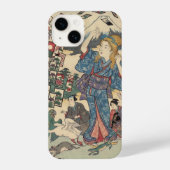 Alice Lost in Japan | Ukiyo-e Floating Wonderland iPhoneケース (裏面)