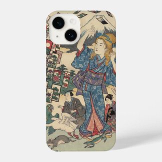 Alice Lost in Japan | Ukiyo-e Floating Wonderland iPhone 14ケース
