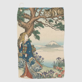 Alice Lost in Japan | Ukiyo-e Mad Journey ゴルフタオル