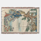 Alice Lost in Japan | Ukiyo-e Mad Journey スローブランケット (正面)