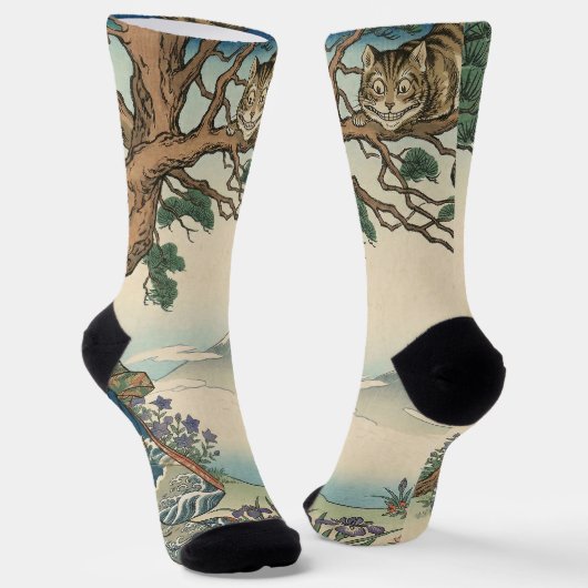 Alice Lost in Japan | Ukiyo-e Mad Journey ソックス (傾斜あり)