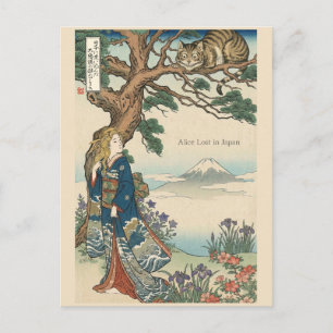 Alice Lost in Japan Ukiyo-e Mad Journey ポストカード