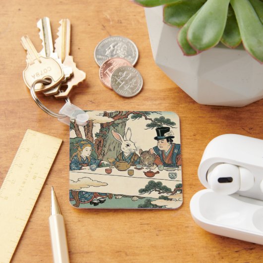 Alice Lost in Japan | Ukiyo-e Mad Tea Party キーホルダー (デスク)