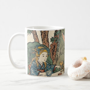 Alice Lost in Japan Ukiyo-e Mad Tea Party コーヒーマグカップ