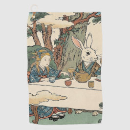 Alice Lost in Japan | Ukiyo-e Mad Tea Party ゴルフタオル