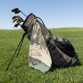 Alice Lost in Japan | Ukiyo-e Mad Tea Party ゴルフタオル (グリーン)