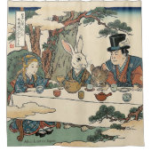 Alice Lost in Japan | Ukiyo-e Mad Tea Party シャワーカーテン (正面)