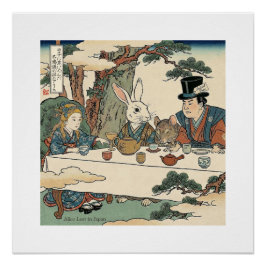 Alice Lost in Japan | Ukiyo-e Mad Tea Party ポスター