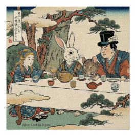 Alice Lost in Japan | Ukiyo-e Mad Tea Party ポスター