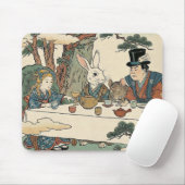 Alice Lost in Japan | Ukiyo-e Mad Tea Party マウスパッド (マウス)
