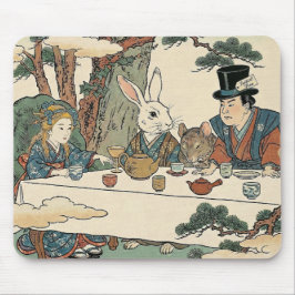 Alice Lost in Japan | Ukiyo-e Mad Tea Party マウスパッド