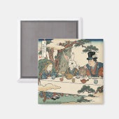 Alice Lost in Japan | Ukiyo-e Mad Tea Party マグネット (正面/裏面)