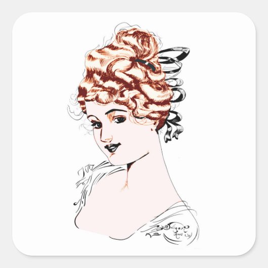 Alice M. McPherrin by Russell L. Swigert 1917アート スクエアシール (正面)