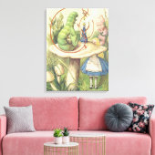 Alice Meets the Caterpillar キャンバスプリント (インサイチュ (リビング))