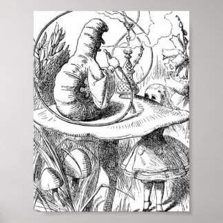 Alice Meets the Caterpillar - Alice in Wonderland ポスター