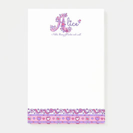 Alice name meaning letter Aノートカスタムを投稿する ポストイット