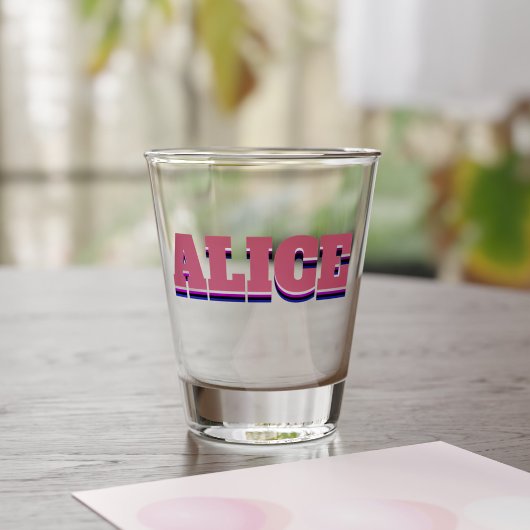 Alice Name Shot Glass ショットグラス