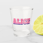 Alice Name Shot Glass ショットグラス (正面)