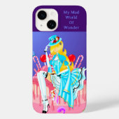 Alice on Birthday Cake wonderland art Case-Mate iPhoneケース (裏面)