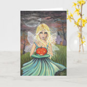 Alice on Halloween Fairy Card by Molly Harrison カード (黄色い花)
