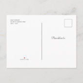 Alice Onederland紅茶パーティーガール1st誕生日Invite インビテーションポストカード (裏面)