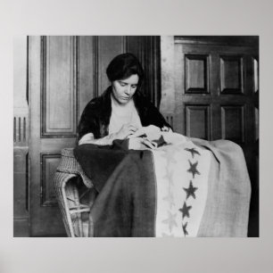 Alice Paul, Sewing Suffrage Flag, 1910s ポスター