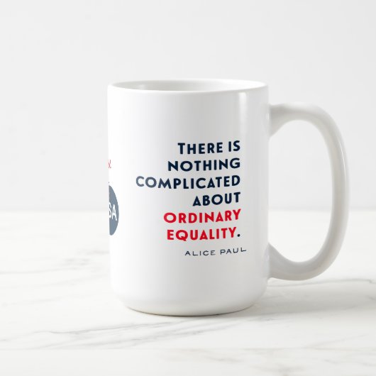 Alice Paul Voting 100 Year Women's コーヒーマグカップ (右)