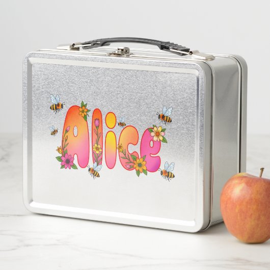 Alice - Personalized Bee Lunch Box メタルランチボックス (インサイチュ)