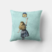 Alice Reachs For the Drink Me Potionボトル クッション (裏面)