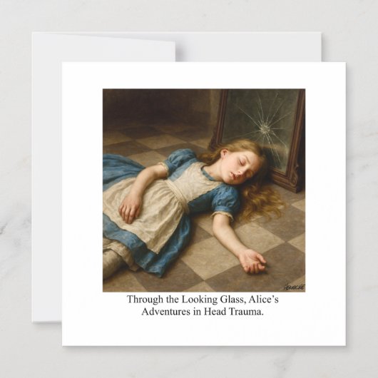 Alice’s Adventures in Head Trauma  マグネット招待状 (正面)