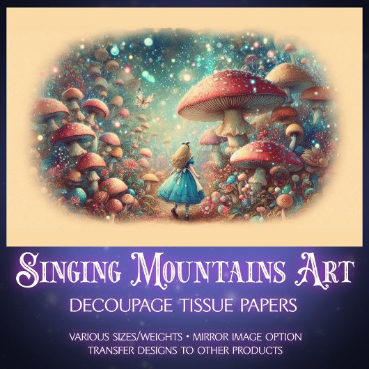 Alice’s Mystical Forest Path Decoupage 薄葉紙