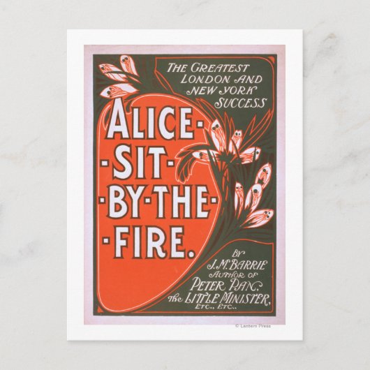 Alice Sit by the Fire 素晴らし London 遊 Poster ポストカード (正面)