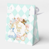 Alice teaパーティーワンダーランド誕生日パープル好意b フェイバーボックス (裏面サイド)